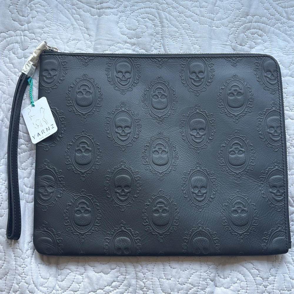 Black Embossed clutch